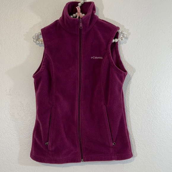 Columbia Purple Fleece Vest Size Small - Picture 2 of 8